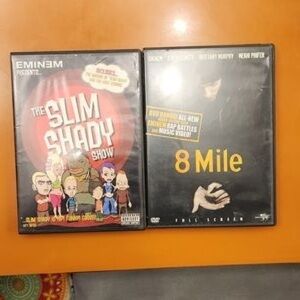 Eminem The Slim Shady Show DVD & 8 Mile DVD Bundle - Black, Red